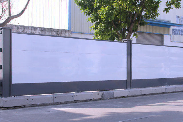 建筑工地施工圍擋-建筑工地圍擋方案,圍擋效果圖，深圳市大通建設發展有限公司鋼結構圍擋生產廠家